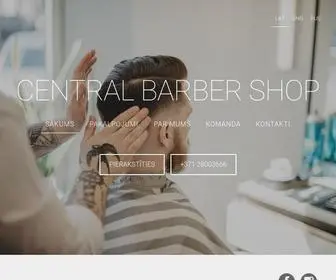 Centralbarbershop.lv(CENTRAL) Screenshot