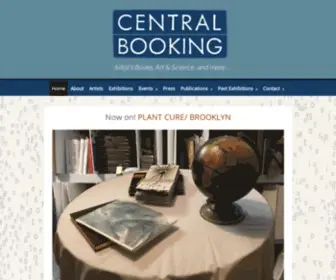 Centralbookingnyc.com(The Space for Artist's Books) Screenshot