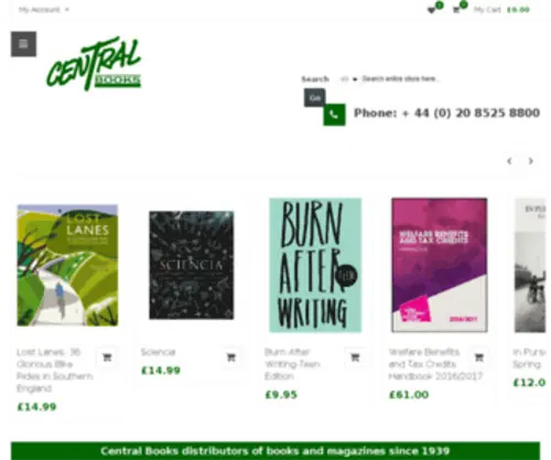 Centralbooks.co.uk(Central Books) Screenshot