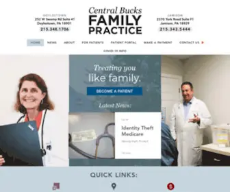 Centralbucksfamilypractice.com(Central Bucks Family Practice) Screenshot