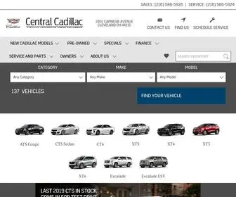 Centralcadillac.com Screenshot