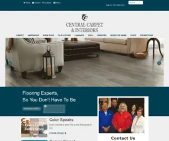 Centralcarpetinteriors.com(Central Carpet Interiors in Beavercreek) Screenshot