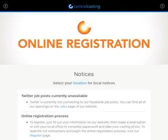 Centralcasting.com(Central Casting) Screenshot