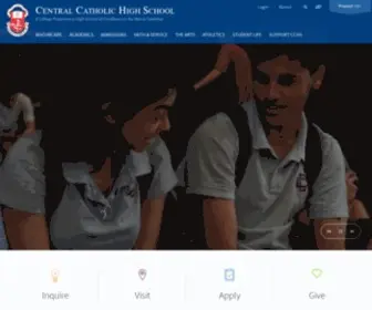 Centralcatholic.net(Central Catholic High School) Screenshot