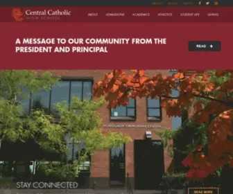 Centralcatholichigh.org(Central Catholic High School) Screenshot