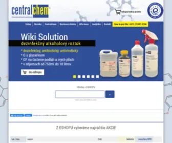 Centralchem.sk(Chemická obchodná spoločnosť) Screenshot