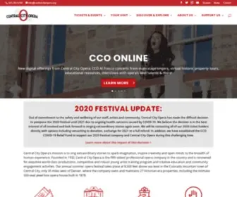 Centralcityopera.org(Central City Opera) Screenshot