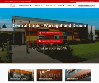 Centralclinic.com.au(Central to your health. Central Clinic) Screenshot