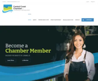 Centralcoastcci.com(Central Coast Chamber of Commerce and Industry) Screenshot