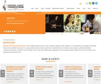 Centralcoastconservatorium.com.au(Music Education) Screenshot