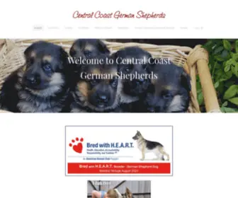 Centralcoastgermanshepherds.com(Central Coast German Shepherds) Screenshot