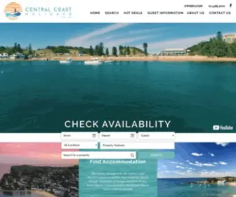 Centralcoastholidays.com.au(Central Coast Holiday Accommodation) Screenshot