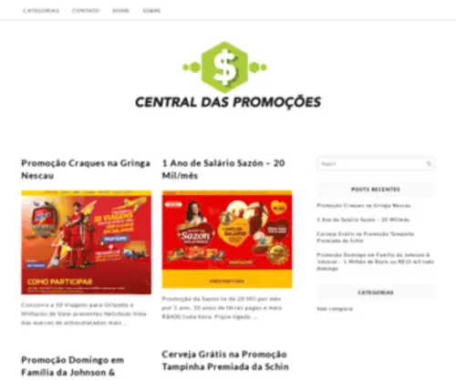 Centraldaspromocoes.com.br(Centraldaspromocoes) Screenshot