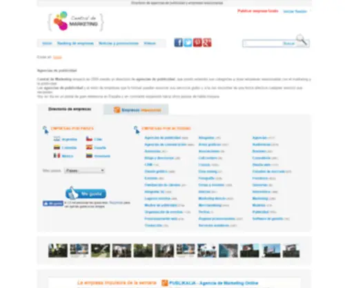 Centraldemarketing.com(Directorio de Agencias de Publicidad) Screenshot
