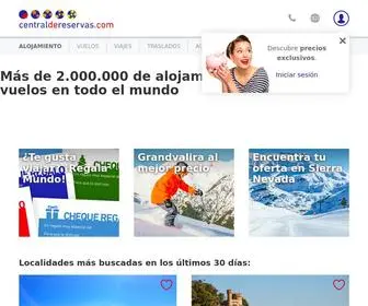 Centraldereservas.com(2.500.000 alojamientos en todo el mundo) Screenshot