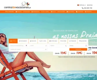 Centraldevacaciones.pt(Pacotes de viagens para férias 2020) Screenshot