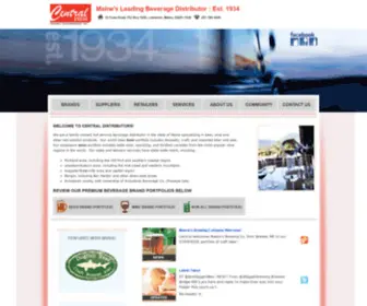 Centraldistributors.com(Learn our beer and wine offerings in Maine) Screenshot