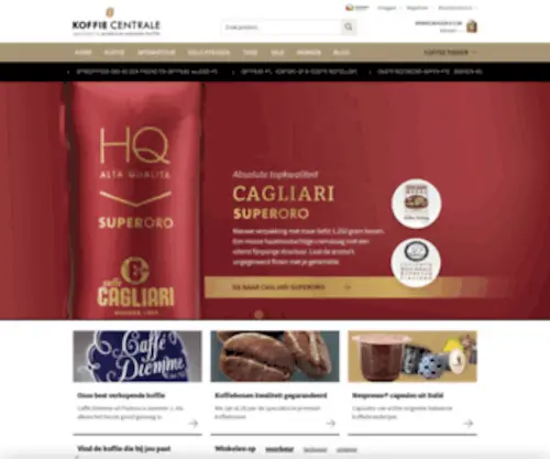 Centraleducafe.lu(Specialist in Premium Espresso Koffie) Screenshot