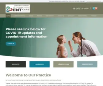 Centralentconsultants.com(Central ENT Consultants) Screenshot