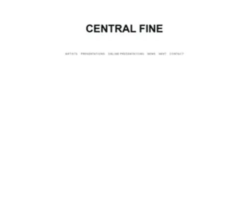 Centralfine.com(CENTRAL FINE) Screenshot