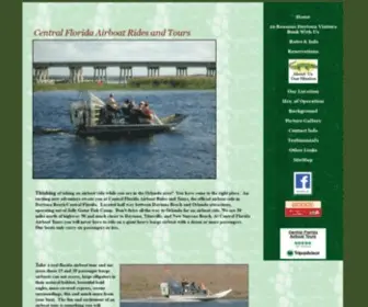 Centralfloridaairboattours.com(Central Florida's Best Airboat Ride) Screenshot