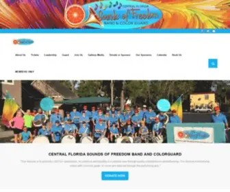 Centralfloridasoundsoffreedom.com(Orlando's LGBT Marching Band and Color Guard) Screenshot