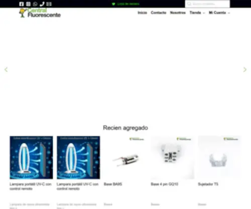 Centralfluorescente.com(Especialistas en focos) Screenshot