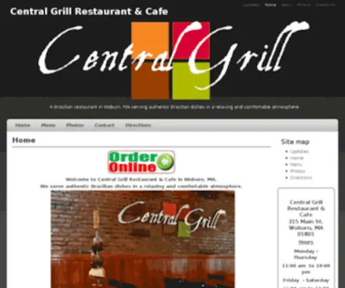 Centralgrillandcafe.com(Central Grill Restaurant & Cafe) Screenshot