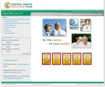 Centralhealthplan.com(Central health medicare plan) Screenshot