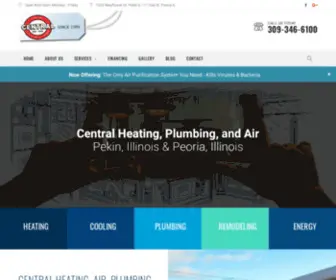 Centralheatingair.com(Central Heating & Air Conditioning) Screenshot