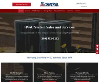 Centralheatingandair.com(Central Heat and Air Sonora) Screenshot