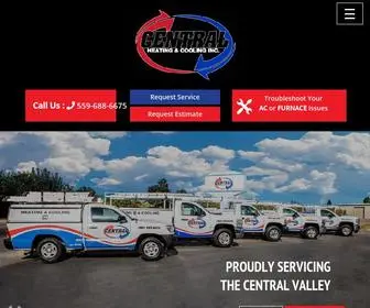 Centralheatingandcoolinginc.com(Heating and AC) Screenshot