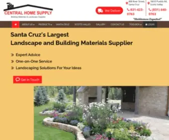 Centralhomesupply.com(Building Materials Supplier Santa Cruz) Screenshot