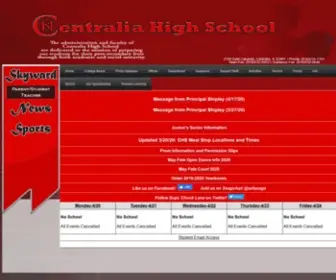 Centraliahs.org(Centralia High School BANNER) Screenshot