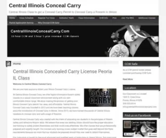 Centralillinoisconcealcarry.com(Central Illinois Class to get a Conceal Carry Permit to Conceal Carry a Firearm in Illinois) Screenshot