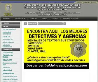 Centralinvestigaciones.com(Detectives Privados) Screenshot