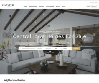 Centraliowahomesforsale.com(Central Iowa Homes For Sale provided by Century 21 Signature Real Estate) Screenshot