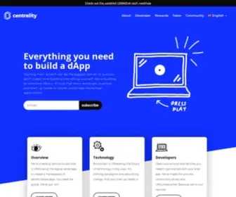 Centrality.ai(A venture studio creating a decentralized future) Screenshot
