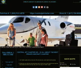 Centraljetcharter.com(The #1 Company for Private Jet Charter Services) Screenshot