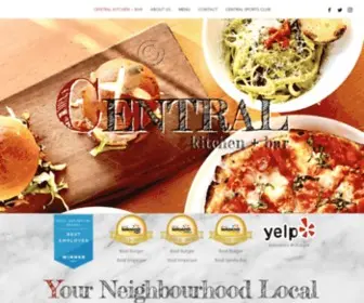 Centralkelowna.com(Central Kitchen & Bar) Screenshot