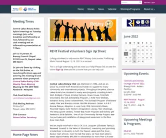 Centrallakesrotary.club(Rotary Club of Central Lakes) Screenshot