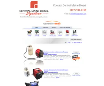 Centralmainediesel.com(Central Maine Diesel Generators) Screenshot