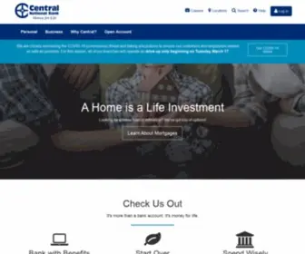 Centralnational.com(Central National Bank) Screenshot