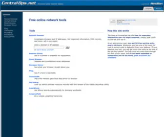 Centralops.net(Free online network tools) Screenshot