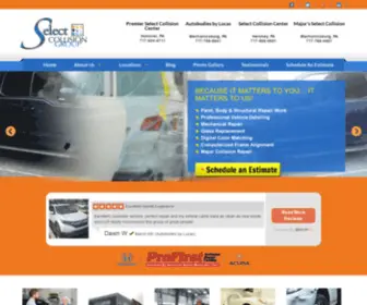 Centralpaautobody.com(Select Collision Group) Screenshot