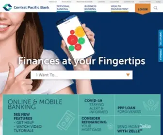 Centralpacificbank.com(Central Pacific Bank) Screenshot