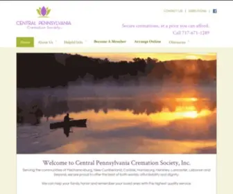 Centralpacremation.com(Central Pennsylvania Cremation Society) Screenshot
