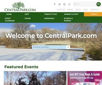 Centralpark.com(Your Complete Guide to New York City's Central Park) Screenshot