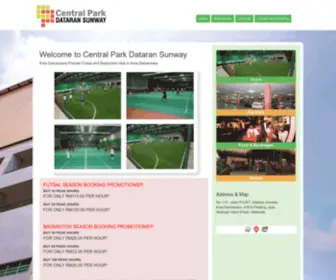 Centralparkdataransunway.com(Futsal and Badminton Central Park Dataran Sunway) Screenshot