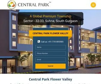 Centralparkflowervalley.net.in(Flamingo Floors Starting at 78 Lakhs onwards) Screenshot